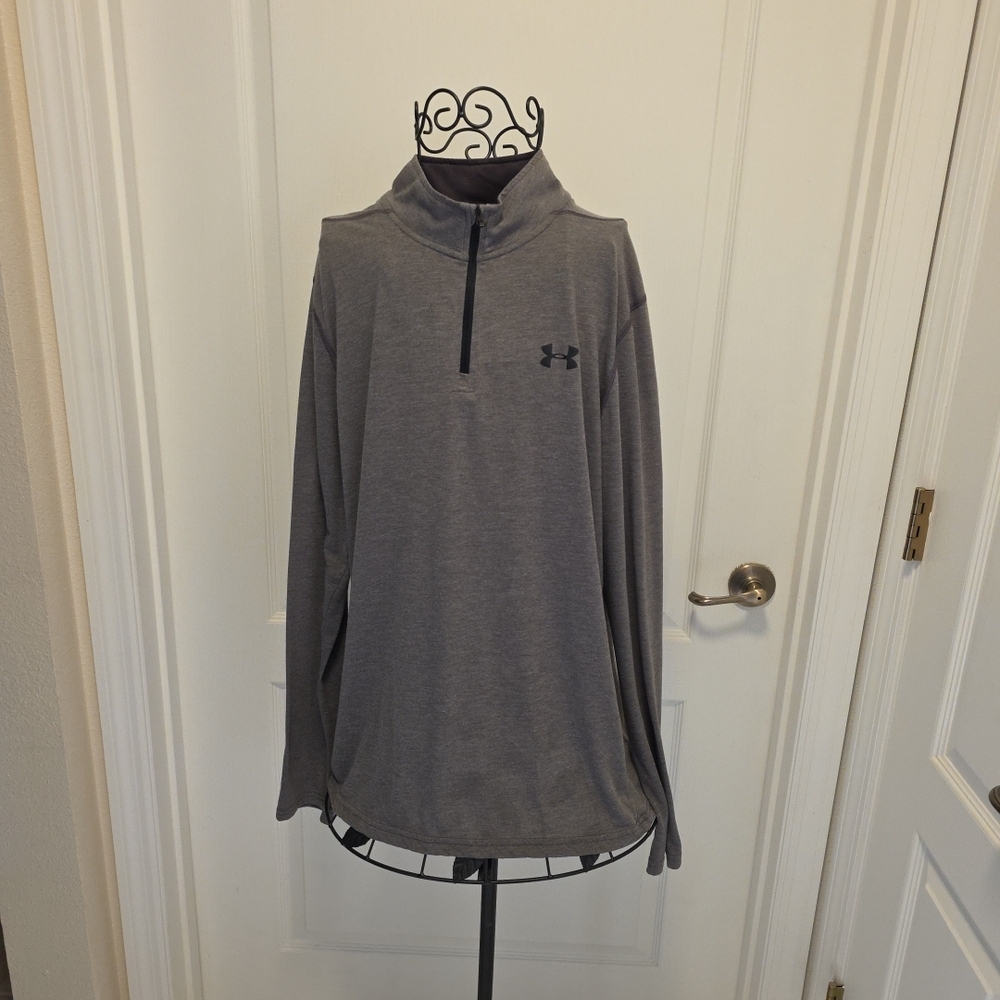 Under Armour Men's Gray Quarter-Zip Jersey